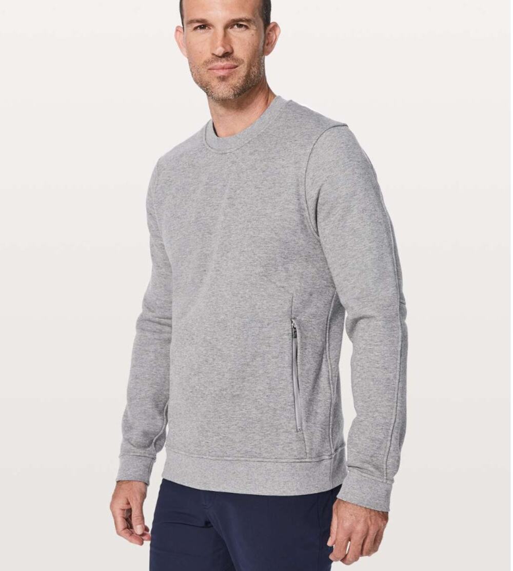 Lululemon Mens Gray Heathered Core Ritual Long Sleeve Sweatshirt Size L